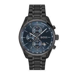 BOSS Grand Prix Men's Chronograph Blue Dial & Stainless Steel Bracelet Watch