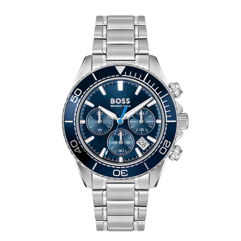 Main Image 1 of BOSS Sealiner Men's Chronograph Blue Dial & Stainless Steel Bracelet Watch
