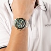Thumbnail Image 4 of BOSS Sealiner Men's Chronograph Green Dial & Two-Tone Stainless Steel Bracelet Watch