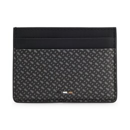 BOSS Black Leather B Design Card Holder