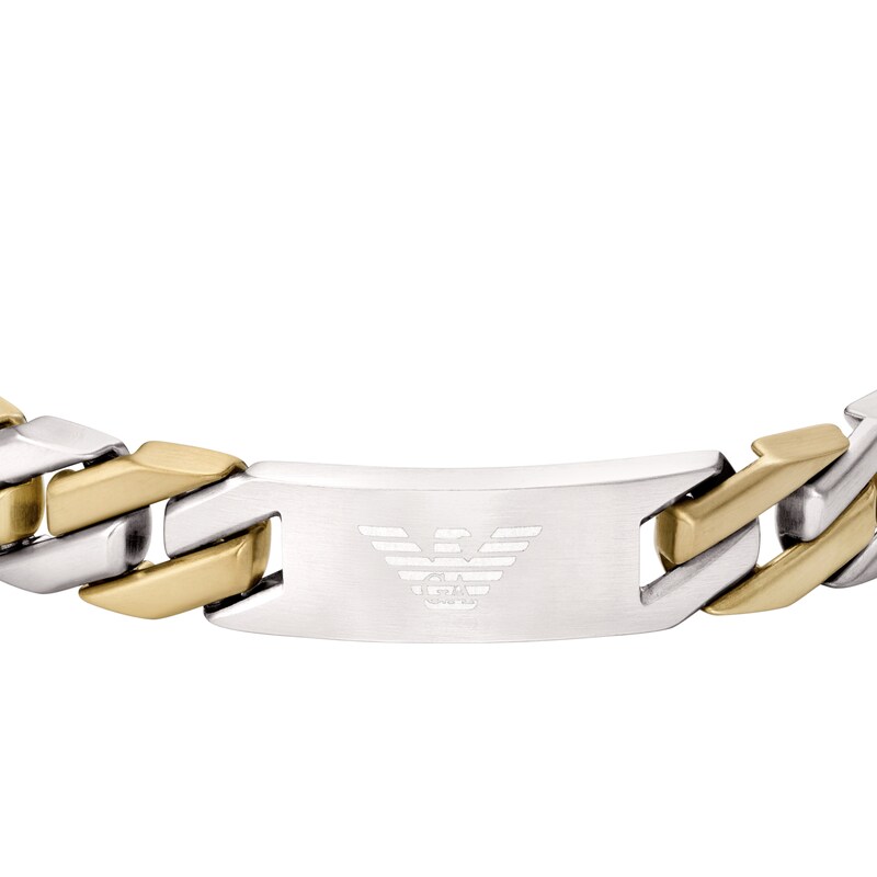 Main Image 2 of Emporio Armani Men's Two Tone Stainless Steel ID Bracelet