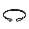 Thumbnail Image 2 of Emporio Armani Men's Gunmetal Leather ID Bracelet