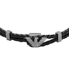 Thumbnail Image 3 of Emporio Armani Men's Gunmetal Leather ID Bracelet