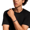 Thumbnail Image 4 of Emporio Armani Men's Gunmetal Leather ID Bracelet