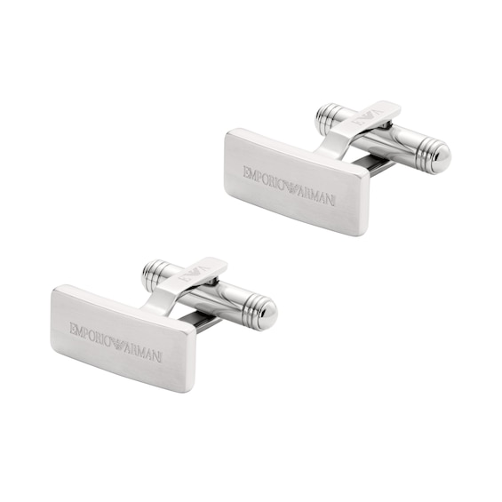 Men's Emporio Armani Stainless Steel Cufflinks