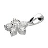 Thumbnail Image 2 of Sterling Silver & Cubic Zirconia Flower Shaped Pendant