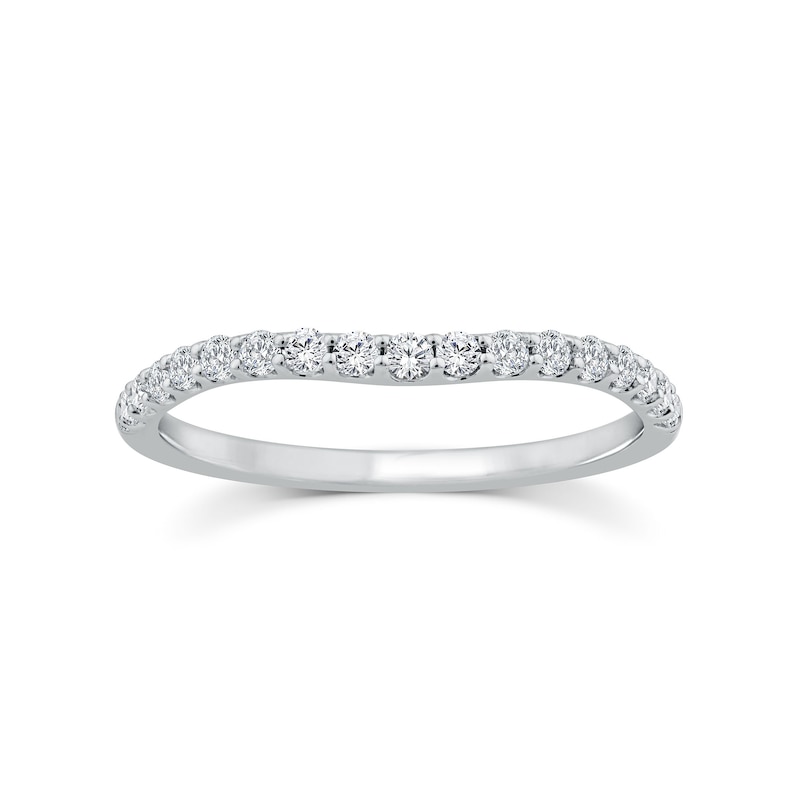 Main Image 1 of Arctic Light Platinum Shaped Eternity 0.25ct Diamond Ring