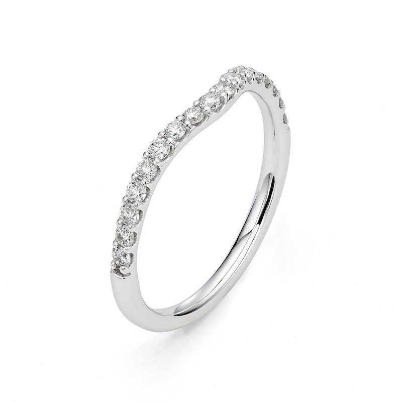 Main Image 2 of Arctic Light Platinum Shaped Eternity 0.25ct Diamond Ring
