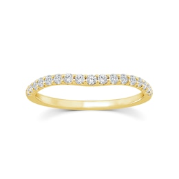 Arctic Light 18ct Yellow Gold Shaped Eternity 0.25ct Diamond Ring