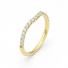 Thumbnail Image 2 of Arctic Light 18ct Yellow Gold Shaped Eternity 0.25ct Diamond Ring