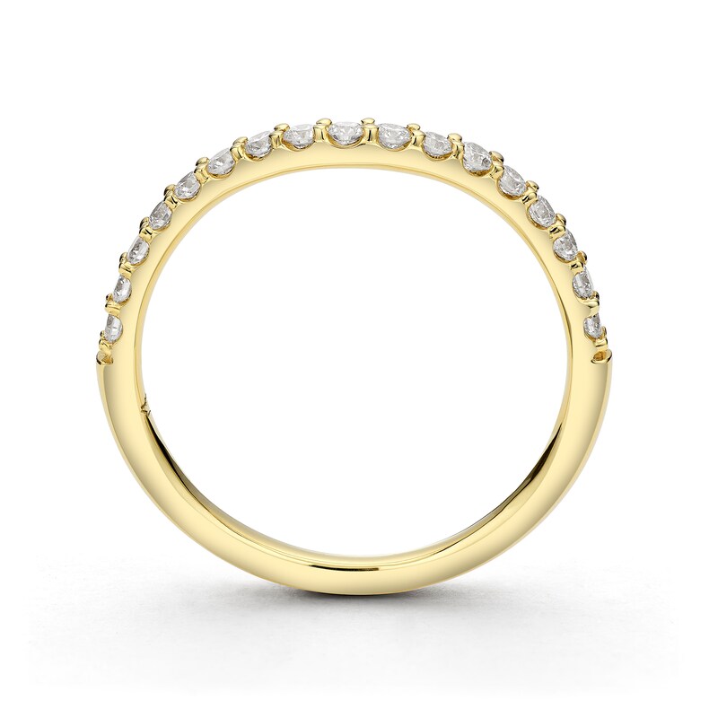 Main Image 3 of Arctic Light 18ct Yellow Gold Shaped Eternity 0.25ct Diamond Ring