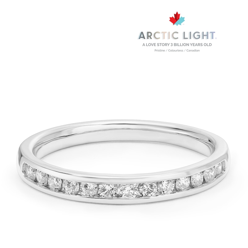 Main Image 1 of Arctic Light Platinum Channel Eternity 0.25ct Diamond Ring