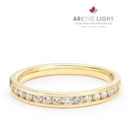 Arctic Light 18ct Yellow Gold Channel Eternity 0.25ct Diamond Ring
