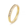 Thumbnail Image 2 of Arctic Light 18ct Yellow Gold Channel Eternity 0.25ct Diamond Ring