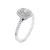 Thumbnail Image 2 of Engagement Ring Arctic Light Platinum Oval Double Halo 0.66ct Diamond Ring