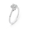 Thumbnail Image 2 of Engagement Ring Arctic Light Platinum Emerald Halo 0.50ct Diamond Ring