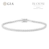 Thumbnail Image 1 of BLOOM 9ct White Gold 2ct Lab Grown Diamond Buttercup Bracelet