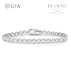 Thumbnail Image 1 of BLOOM 9ct White Gold 7ct Lab Grown Diamond Buttercup Bracelet