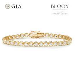 BLOOM 9ct Yellow Gold 7ct Lab Grown Diamond Buttercup Bracelet