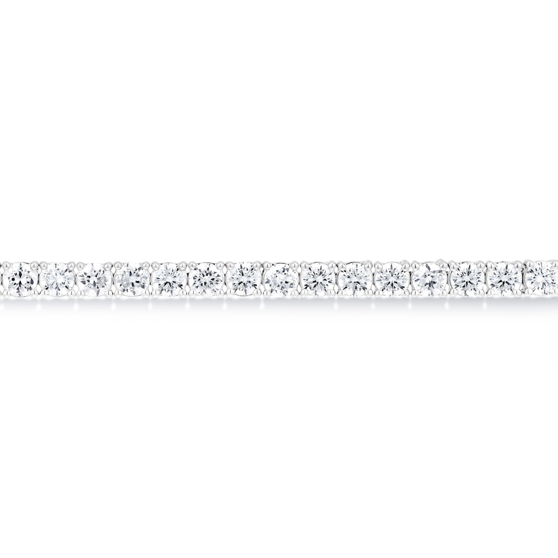 Main Image 2 of BLOOM 9ct White Gold 6ct Lab Grown Diamond Butterfly Clasp Tennis Bracelet
