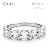 Thumbnail Image 1 of BLOOM 14ct White Gold 1.80ct Lab Grown Diamond Round 5 Stone Graduating Ring