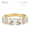 Thumbnail Image 1 of BLOOM 14ct Yellow Gold 1.80ct Lab Grown Diamond Round 5 Stone Graduating Ring