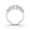Thumbnail Image 3 of BLOOM 14ct White Gold 1.90ct Lab Grown Diamond Cushion 5 Stone Graduating Ring