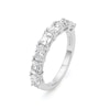 Thumbnail Image 2 of BLOOM 14ct White Gold 1.55ct Lab Grown Diamond Oval & Emerald Eternity Ring