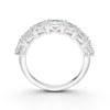 Thumbnail Image 3 of BLOOM 14ct White Gold 1.55ct Lab Grown Diamond Oval & Emerald Eternity Ring