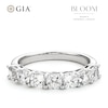 Thumbnail Image 1 of BLOOM 14ct White Gold 1.75ct Lab Grown Diamond Cushion 7 Stone Eternity Ring
