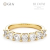 Thumbnail Image 1 of BLOOM 14ct Yellow Gold 1.75ct Lab Grown Diamond Cushion 7 Stone Eternity Ring