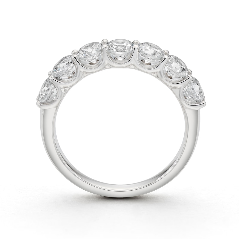 Main Image 3 of BLOOM 14ct White Gold 1.40ct Lab Grown Diamond Round 7 Stone Eternity Ring