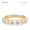 Thumbnail Image 1 of BLOOM 14ct Yellow Gold 1.40ct Lab Grown Diamond Round 7 Stone Eternity Ring