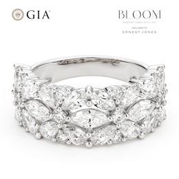BLOOM 14ct White Gold 2.50ct Lab Grown Diamond Mixed Cut Cocktail Ring