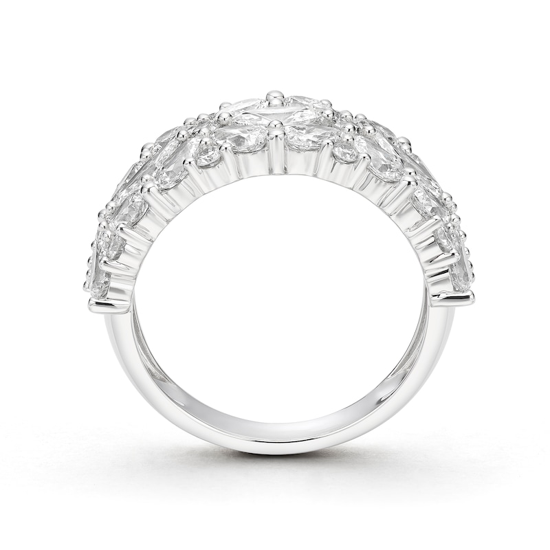 Main Image 3 of BLOOM 14ct White Gold 2.50ct Lab Grown Diamond Mixed Cut Cocktail Ring