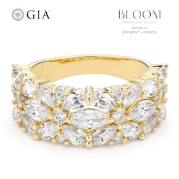 BLOOM 14ct Yellow Gold 2.50ct Lab Grown Diamond Mixed Cut Cocktail Ring