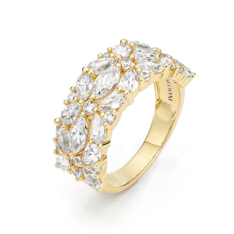Main Image 2 of BLOOM 14ct Yellow Gold 2.50ct Lab Grown Diamond Mixed Cut Cocktail Ring