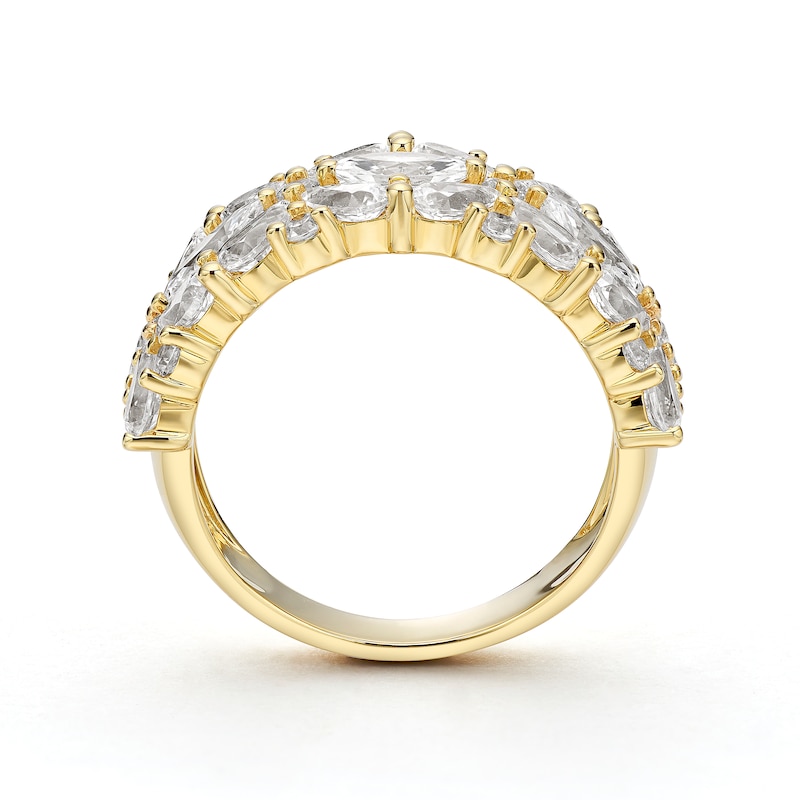 Main Image 3 of BLOOM 14ct Yellow Gold 2.50ct Lab Grown Diamond Mixed Cut Cocktail Ring