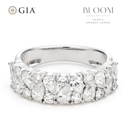 BLOOM 14ct White Gold 1.50ct Lab Grown Diamond Pear Shaped Cocktail Ring