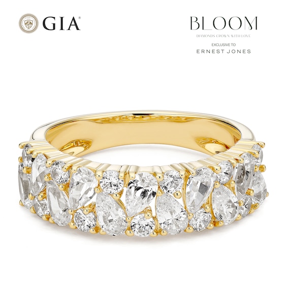 BLOOM 14ct Yellow Gold 1.50ct Lab Grown Diamond Pear Shaped Cocktail Ring
