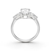 Thumbnail Image 3 of BLOOM 14ct White Gold 2ct Lab Grown Diamond Oval & Pear Trilogy Ring