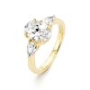 Thumbnail Image 2 of BLOOM 14ct Yellow Gold 2ct Lab Grown Diamond Oval & Pear Trilogy Ring