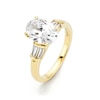 Thumbnail Image 2 of BLOOM 14ct Yellow Gold 2.28ct Lab Grown Diamond Oval Trilogy Ring