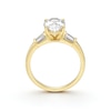 Thumbnail Image 3 of BLOOM 14ct Yellow Gold 2.28ct Lab Grown Diamond Oval Trilogy Ring