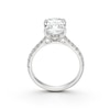 Thumbnail Image 3 of BLOOM 14ct White Gold 3ct Lab Grown Diamond Cushion Solitaire Ring