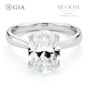 Thumbnail Image 1 of BLOOM 14ct White Gold 2.50ct Lab Grown Diamond Oval Solitaire Ring