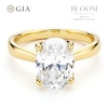 Thumbnail Image 1 of BLOOM 14ct Yellow Gold 2.50ct Lab Grown Diamond Oval Solitaire Ring