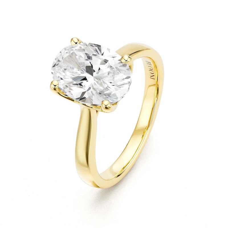 Main Image 2 of BLOOM 14ct Yellow Gold 2.50ct Lab Grown Diamond Oval Solitaire Ring