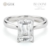 Thumbnail Image 1 of BLOOM 14ct White Gold 2.50ct Lab Grown Diamond Emerald Solitaire Ring