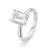 Thumbnail Image 2 of BLOOM 14ct White Gold 2.50ct Lab Grown Diamond Emerald Solitaire Ring